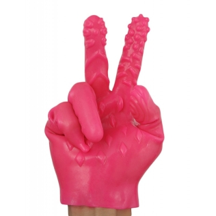 Силиконовые мультитекстурные перчатки для фистинга розовые Ohyeah Masturbate Gloves