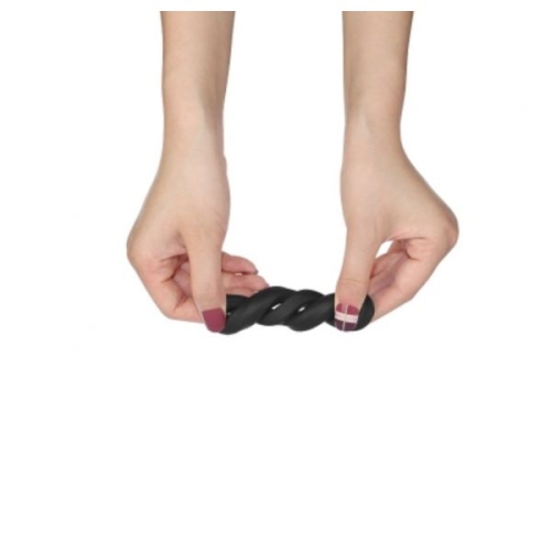 Ерекційні з'єднані кільця чорні COCKRING Lovetoy - 2