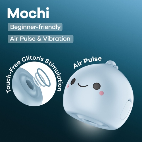Вакуумний кліторальний стимулятор синій Satisfyer Mochi - 6