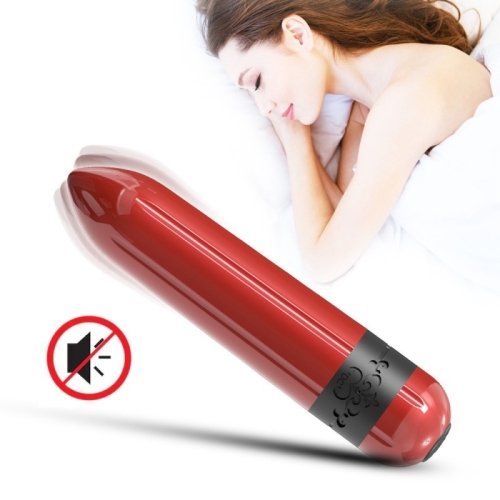 Вибропуля для стимуляции клитора красного цвета Boss series Rocket - 6