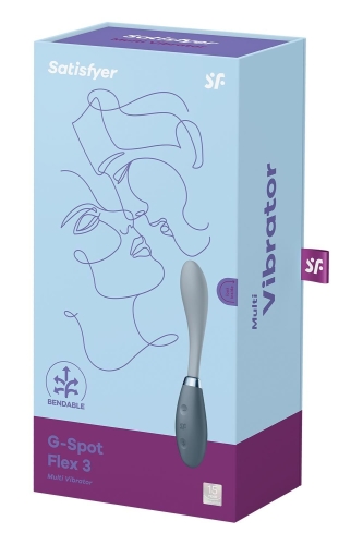 Вібратор для точки G сірого кольору Satisfyer G Spot Flex 3 - 6