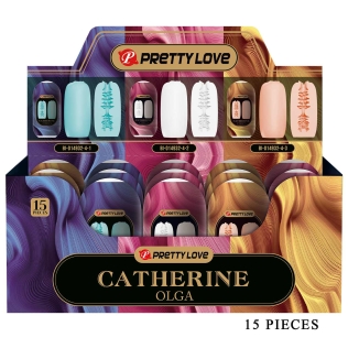 Набір мастурбаторів яєць різних кольорів Lybaile Pretty Love Catherine Olga 15 штук