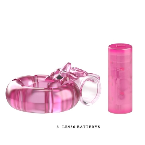 Віброкільце для продовження ерекції з стимулятором клітора LYBAILE Vibrator &amp; condom - 7
