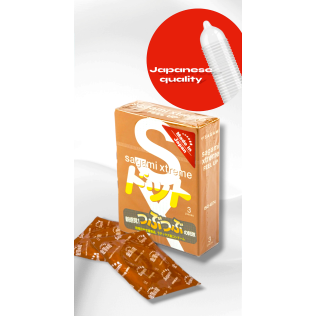 Презервативи латексні прозорі Sagami 3шт