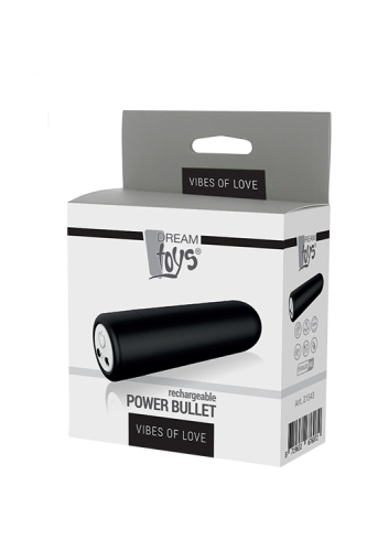 Вібропуля кишеньковий вібратор Куля Чорний Dream toys VIBES of LOVE POWER - 2
