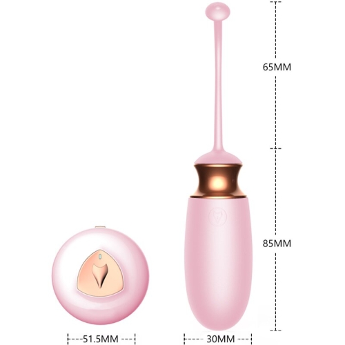 Віброяйце з підігрівом і пультом ДУ Vibrating Silicone Love EGG USB - 7