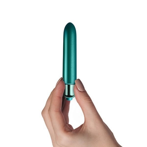 Вибропуля водонепроницаемая для клитора Rocks Off RO-90mm Touch of Velvet Peacock Petals 10 режимов наслаждения - 2