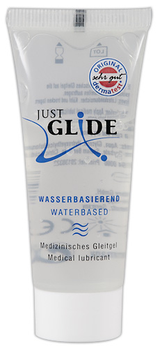 Лубрикант без аромата на водной основе Just Glide Waterbased 20 мл - 1