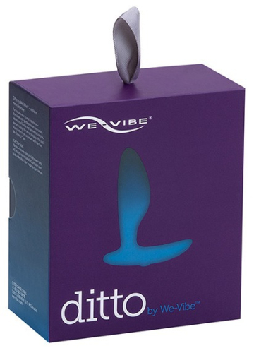 Анальная вибро-пробка смарт и пультом ДУ синяя DITTO BY WE-VIBE - 1
