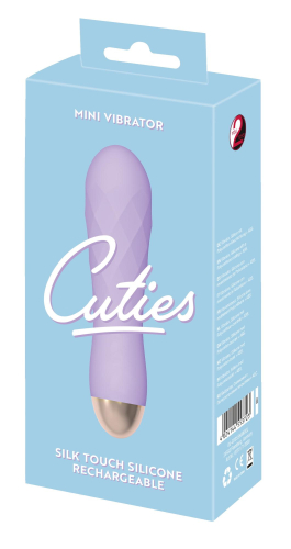 Міні вібратор із незвичайною текстурою фіолетового кольору Cuties Mini Vibrator - 1