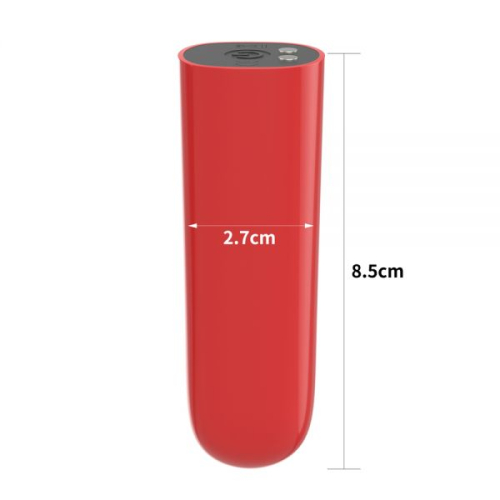Вибропуля для стимуляции клитора красная Lovetoy IJOY Rechargeable Bullet Scream - 2