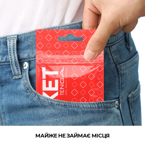 Мастурбатор яйце для чоловіків TENGA Тенга Pocket Block Edge - 4