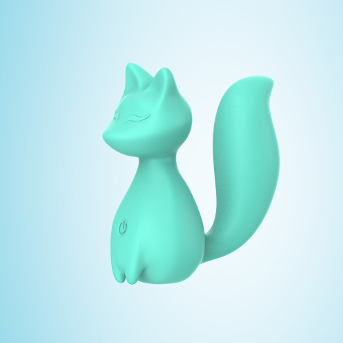 Міні-вібратор кліторальний у формі лисиці бірюзовий Every Night Toys Doris 10 режимів вібрації - 4