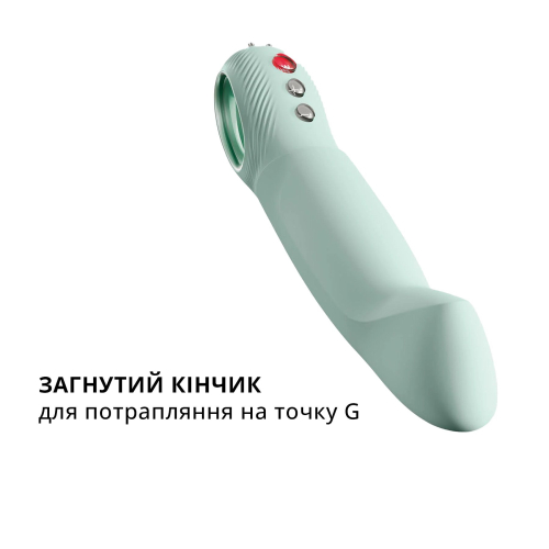 Суперпульсатор для точки G зеленого кольору Fun Factory STRONIC G FORTE sage - 4