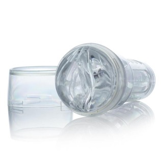 Мастурбатор у колбі вагіна з кібершкіри прозорого кольору Fleshlight Ice Lady