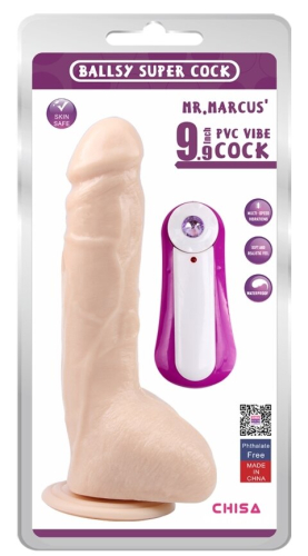 Реалістичний вібратор на присоску GHISA Mr.MARCUS 9.9 Vibrating Dildo - 5