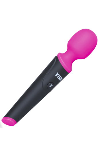 Вібромасажер Ванд у формі мікрофона чорно рожевого кольору Yiva Power Massager - 2