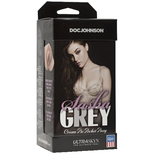 Мастурбатор Doc Johnson Sasha Grey-Ultraskyn Cream Pie Pocket Вагіна кицька Саші Грей Док Джонсон - 2