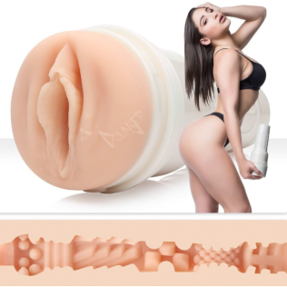 Мастурбатор у колбі вагіна порноакторки Abella Danger бежевого кольору Fleshlight