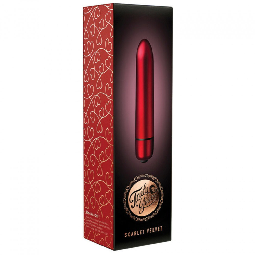 Вибропуля для стимуляции интимных зон красная ROCKS OFF Truly yours vibrator scarlet - 3