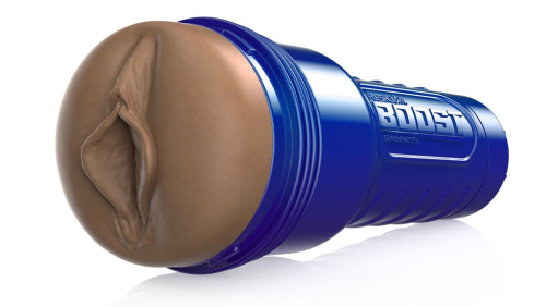 Мастурбатор вагина в колбе коричневого цвета Fleshlight Boost Bang MD - 1