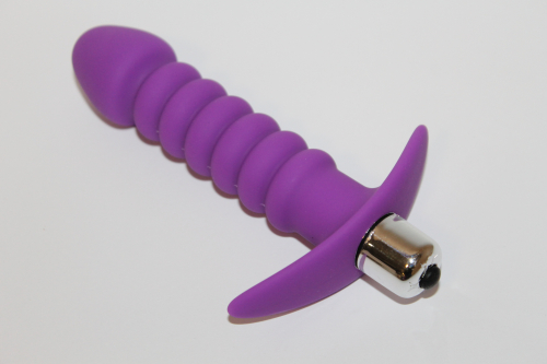 Втулка анальна з вібрацією Sweet Toys L 115 мм D 30x25 мм, Колір Фіолетовий - 4