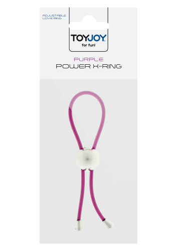Петля для продления эрекции пениса фиолетовая Power X-Ring - 2