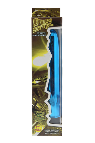 Вагінальний вібромасажер блакитного кольору NMC Krypton Stix 6 massager m/s - 2