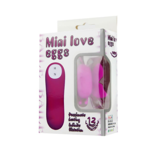 Бабочка-вибратор силиконовая с ПУ LYBAILE Mini Love Eggs розовая - 8