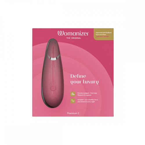 Вакуумный бесконтактный клиторальный стимулятор розовый Womanizer Premium 2 - 12
