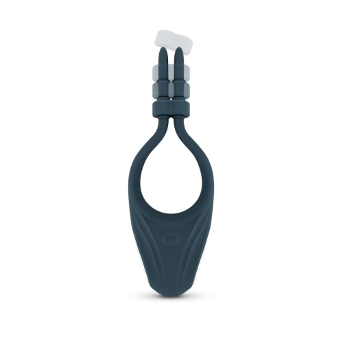Ерекційне віброкільце на член синє Boners Adjustable Cockring - 3