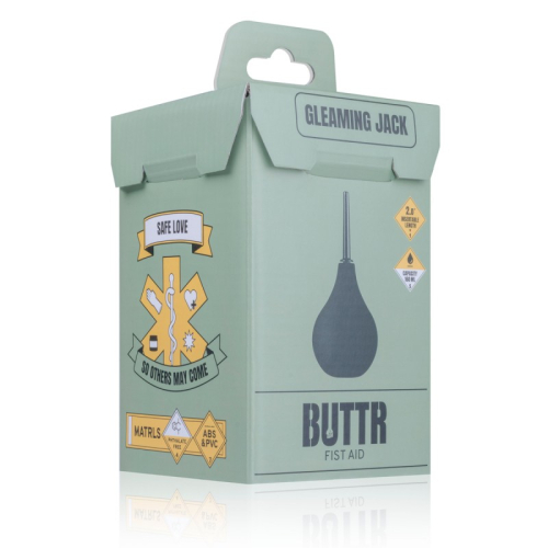 Анальный душ черного цвета BUTTR GleamingJack - 3