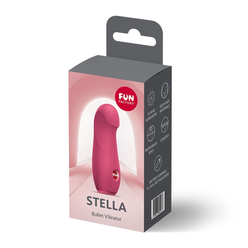 Мини вибратор для клитора малиновый Fun Factory Stella Raspberry - 7