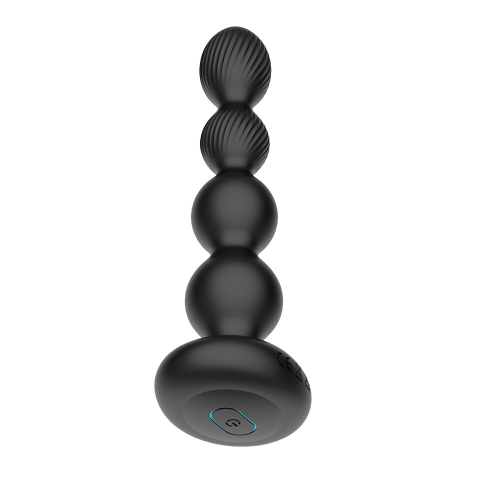 Анальный вибратор шарообразный черного цвета Nexus Tornado Probe Edition размер Large - 3