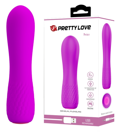 Вібратор вагінальний фіолетового кольору Lybaile Pretty Love Beau - 1