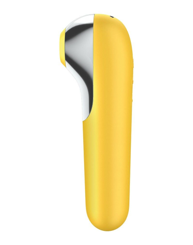 Смарт вибратор и вакуумный стимулятор 2-в-1 желтый Satisfyer Dual Love - 3