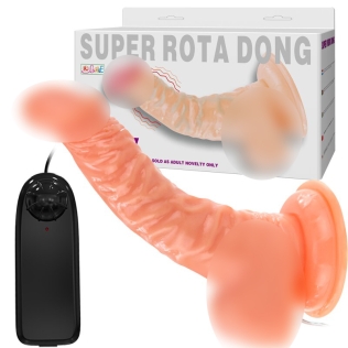 Вібратор реалістик на присоску з пультом Lybaile Super rota dong