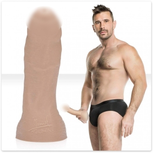 Фаллоимитатор с мошонкой реалистичный порнозвезды Manuel Ferrara бежевого цвета Fleshlight Fleshjack