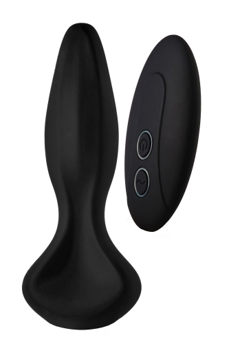 Анальная вибропробка с пультом ДУ черного цвета Dream Toys DARK DESIRES ALEXANDRA - 1