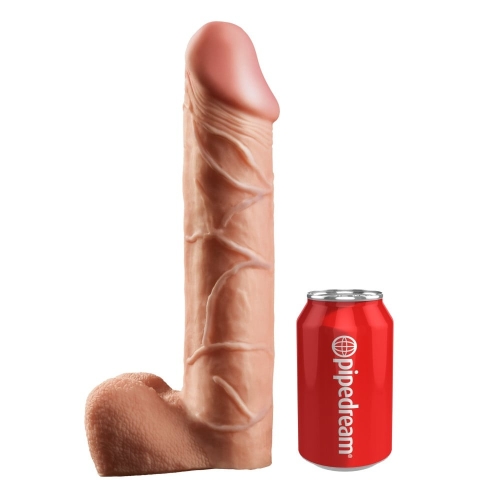 Ременной страпон полый мужской большой реалистичный телесный Pipedream King Cock - 6