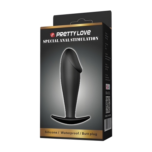 Анальна пробка силіконова чорна Lybaile Pretty Love Special Anal Stimulation - 2
