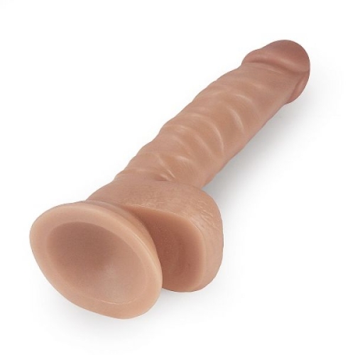 Фалоімітатор реалістичний на присоску 21 см Lovetoy Real Extreme - 3