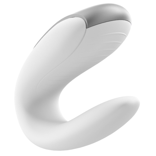 Вибратор для двоих управляемый телефоном Сатисфаер Satisfyer Double Fun белый - 5