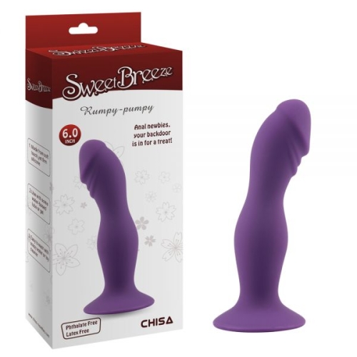 Фаллоимитатор силиконовый на присоске фиолетовый Chisa Rumpy-pumpy-Purple - 1