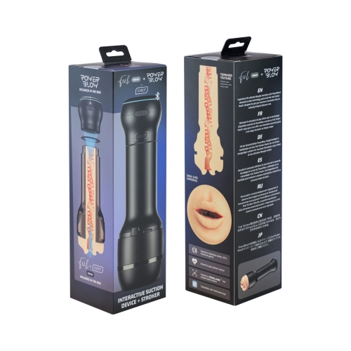 Мастурбатор в колбе ротик телесный для PowerBlow и Keon Kiiroo Feel Mouth - 5