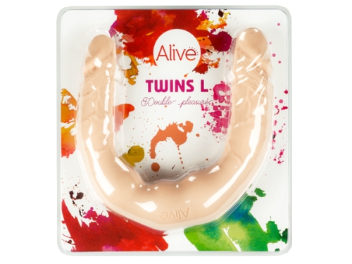Фаллоимитатор двойной Alive Twins размер L - 2