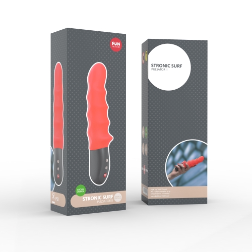 Пульсатор вибратор Fun Factory Stronic Surf красный - 2
