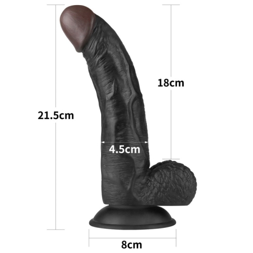 Ремінний жіночий страпон чорного кольору Lovetoy Easy Strapon Set довжина 215 мм - 2