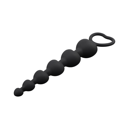 Силіконовий анальний ланцюжок чорний Chica Black Mont-Elite Lover's Beads - 3