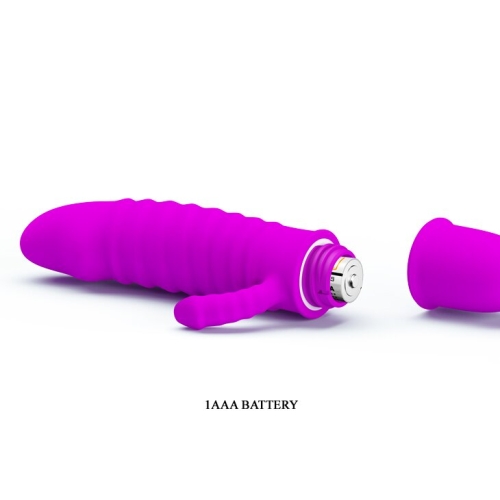 Вібратор зі стимуляцією клітора силіконовий серії Lybaile Рretty Love ARND - 8
